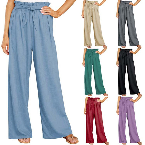 2025 Europe, America,  eBay women's clothing new large size loose casual trousers women lazy comfortable lazy wind