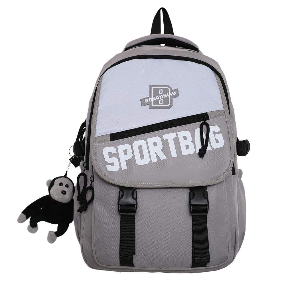 New large-capacity schoolbag female middle and high school students fashion trend backpack computer bag strong and durable backpack