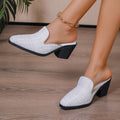 Baotou half slippers for women outwear 2026new arrival cross-border small fragrance style plaidplus size women's thick heel high heel sandals