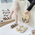Fairy-style woven sandals for women, perfect for beach vacations and pairing with skirts. new summer collection, unique and elegant women's footwear