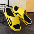 Summer trendy men's slippers - stylish outdoor & indoor home slippers, non-slip bathroom slides for couples