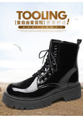 Boots for men 2026new arrivalspring black british style fan motorcycle workwear boots high-top soft leather waterproofcasual leather boots