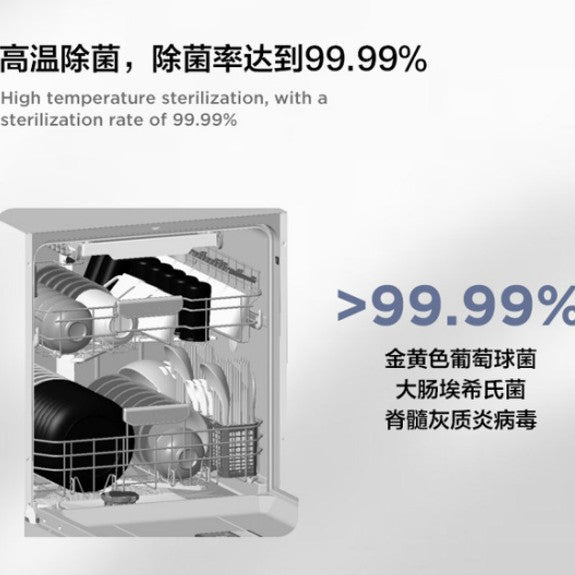 Dishwasher, household, fully automatic, disinfection, countertop/built-in, 18 place settings, large capacity, customizable english version for foreign trade, 110v