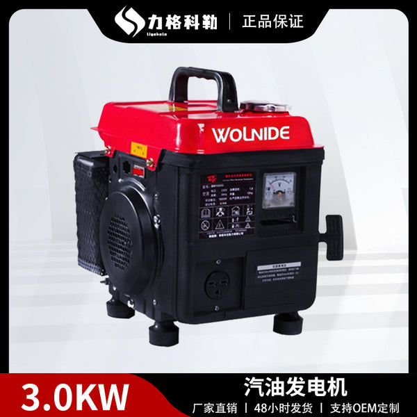 Small gasoline generator 220v household single-phase mini 380V car home dual-purpose air conditioner portable factory direct sales