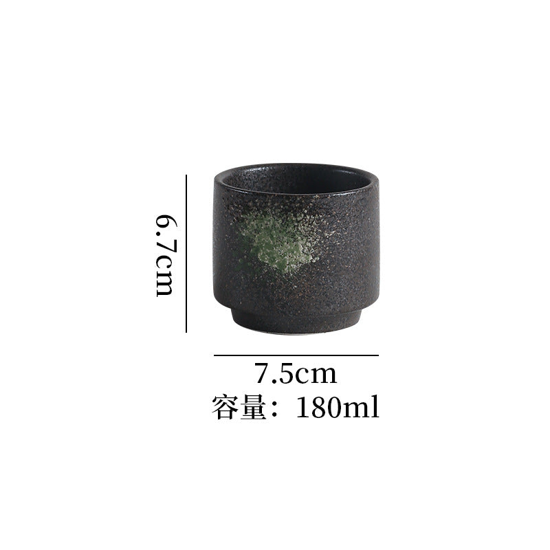 Japanese retro ceramic home tea maker tea cup single pot creative bamboo handle satchel tea set cold water kettle suit