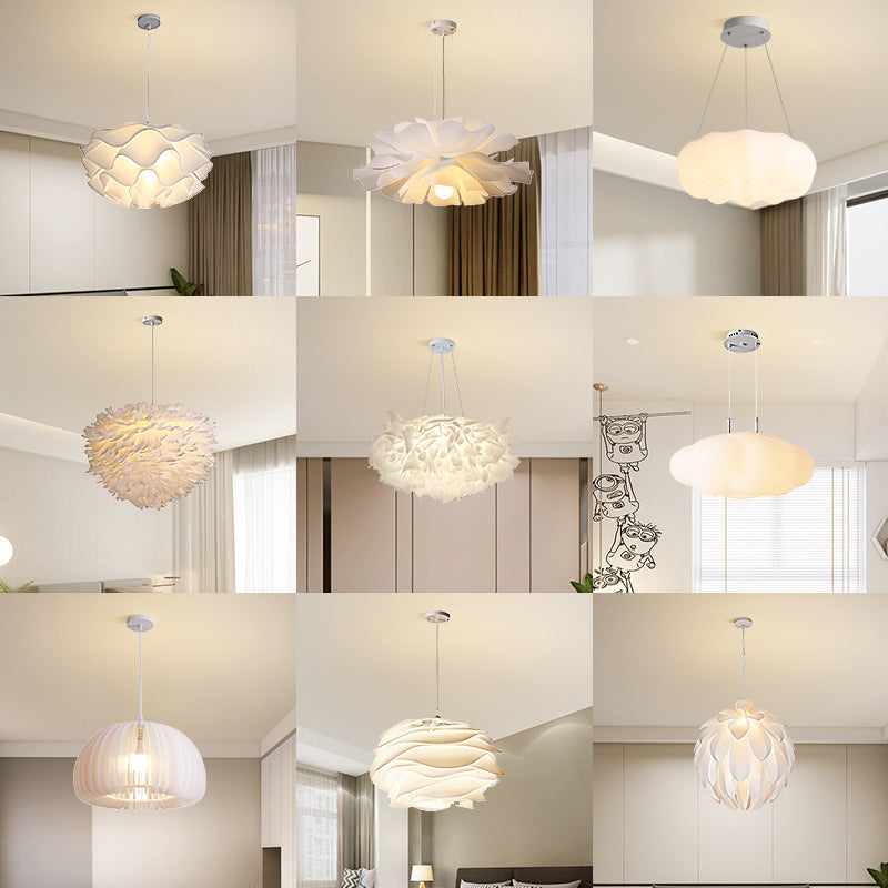 Modern Nordic chandelier simple restaurant lighting package living room warm and creative Internet celebrity children's room light bedroom light