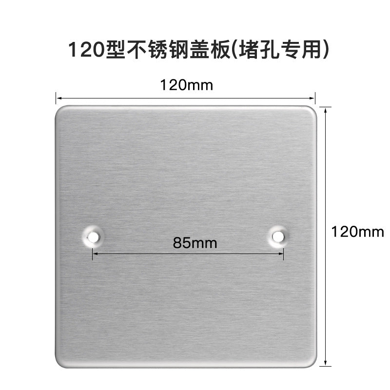 86 bottom box cover floor plug decorative cover 120 stainless steel floor socket silver all copper blind plate iron box floor plug cover
