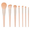 Ready-to-ship wooden handle makeup brush set - includes eyeshadow brush, blush brush, contour brush, powder brush, and a complete set of makeup tools