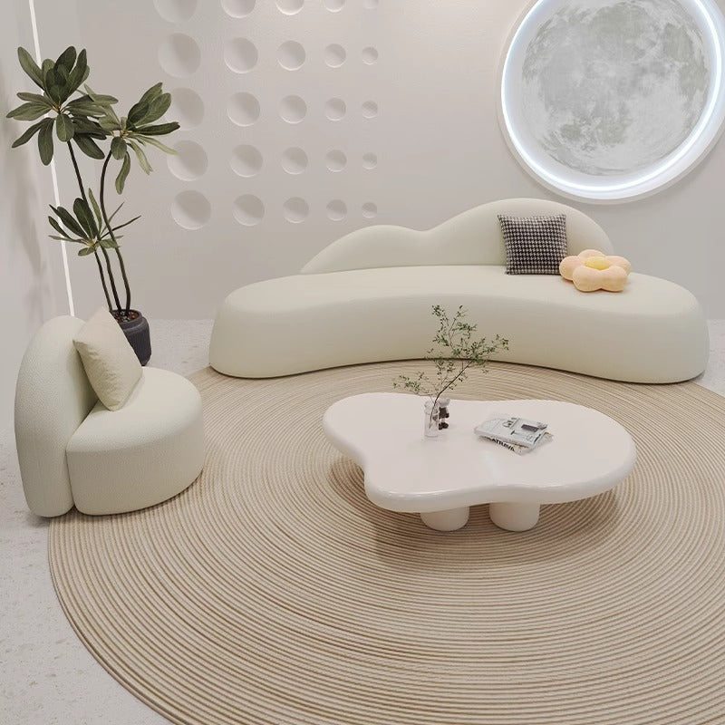 Accessible luxury cream cloud coffee table living room for home  new arrivalcasual modern small apartment normcore tea table tea table