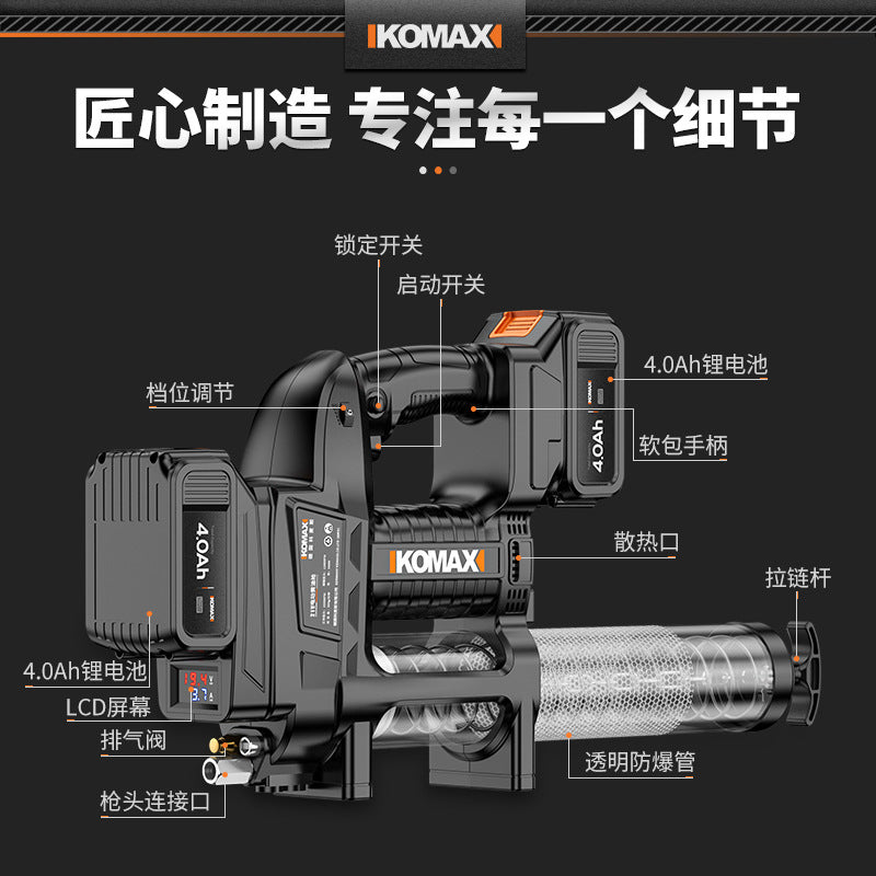 Electric grease gun rechargeable 21v excavator special portable lithium battery high voltage fully automatic grease gun
