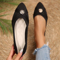 Exportplus sizeflatsflats women's pointed toe  new arrivalretro soft bottom fairy style easiest for match soft bottom beanie shoes
