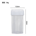 Four-in-one seasoning bottle kitchen sealed transparent flip-top multi-compartment for home seasoning jar portable outdoor barbecue storage box