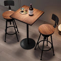 Iron bar chair table combination creative high stool one table two chairs restaurant casual back chair bar table no