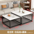 Accessible luxury square coffee table living room rental house for home small table casual modern small apartment tea table new arrival small coffee table