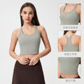 Fashioneasiest for matchnew arrival with chest pad yoga vest women's comfortable naked fitness bubble wrap sports bra s2081