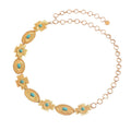 Bohemian waist chain wholesale - cross-border hot seller - faux turquoise belt accessories - light luxury high-end jewelry - women's body chain