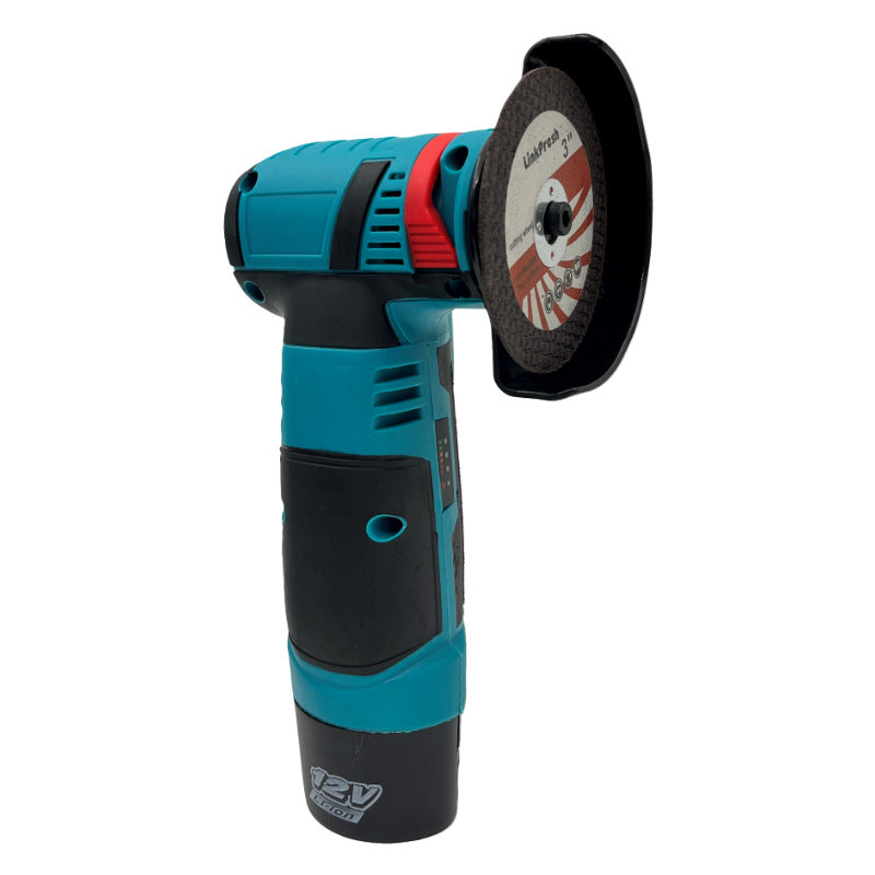 Cross-border 12V lithium battery portable angle grinder grinding and cutting grinder multi-function rechargeable mini polishing machine