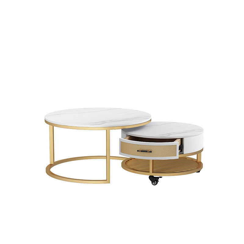 Nordic single minimalist fabric sofa and coffee table set - perfect for small spaces, home leisure, and guest reception
