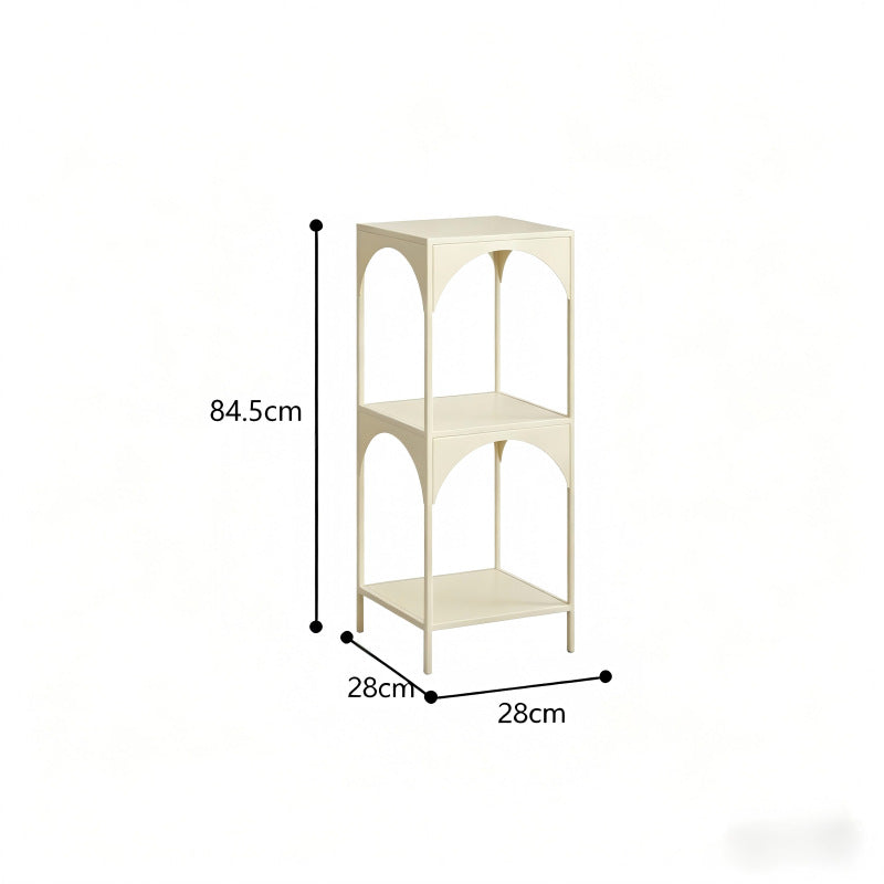 Creative bookshelf floor-standing storage rack all-in-one living room corner bookcase corner simple bedroom iron art sundries storage rack