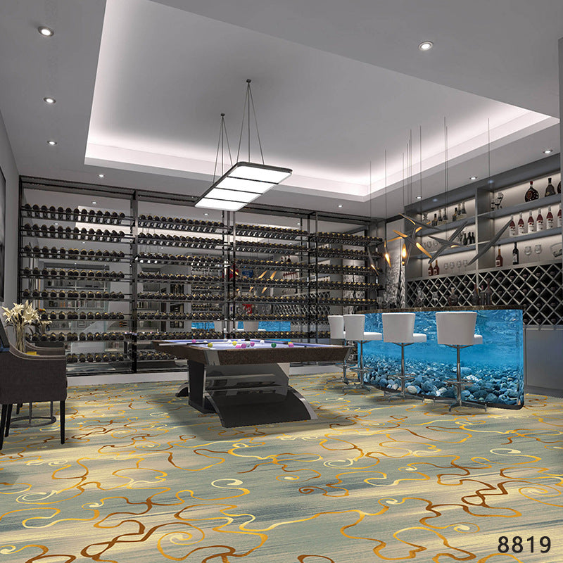 Ready-to-ship printed carpets for hotels and guesthouses, suitable for hallways, corridors, banquet halls, clubs, and billiard rooms. fire-resistant carpet