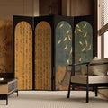 Oriental aesthetics neoclassical screen foldablemovable living room entrance tea room bedroom bedside song weizong crane folding screen