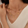 new arrivalcolorful heart pendant casualclassy necklace for men and women daily wear gold titanium steel jewelry