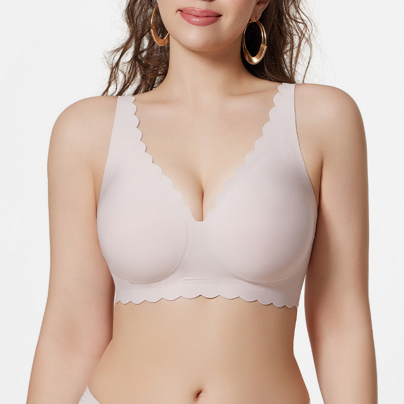 European and american cross-border exclusive supply of women's large size seamless intimates push-up comfortable anti-sagging seamless comfortable seamless bra