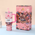 stanley mother's day same style ice cup creative 304 stainless steel thermos cup men's and women's portable straw cup