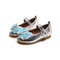 Girls'  spring new bowknot soft sole princess leather shoes for mid-to-large children - wholesale magic tape closure kids' shoes (direct from manufacturer)