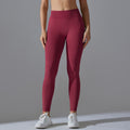fashion seamless knittingpure colorv waist tight high elastic butt lifting yoga clothes sports running fitness yoga pants