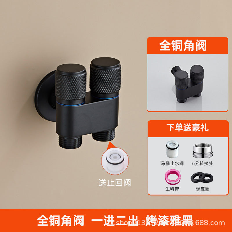 Special snap-on 46-point universal water nozzle drum angle valve connector for all-copper washing machine faucet automatic water stop valve