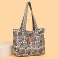 Niche styleeasiest for matchcasualstripes bag for women 2025new arrivalretrofashion large capacity shoulder bag work clothingtote bag