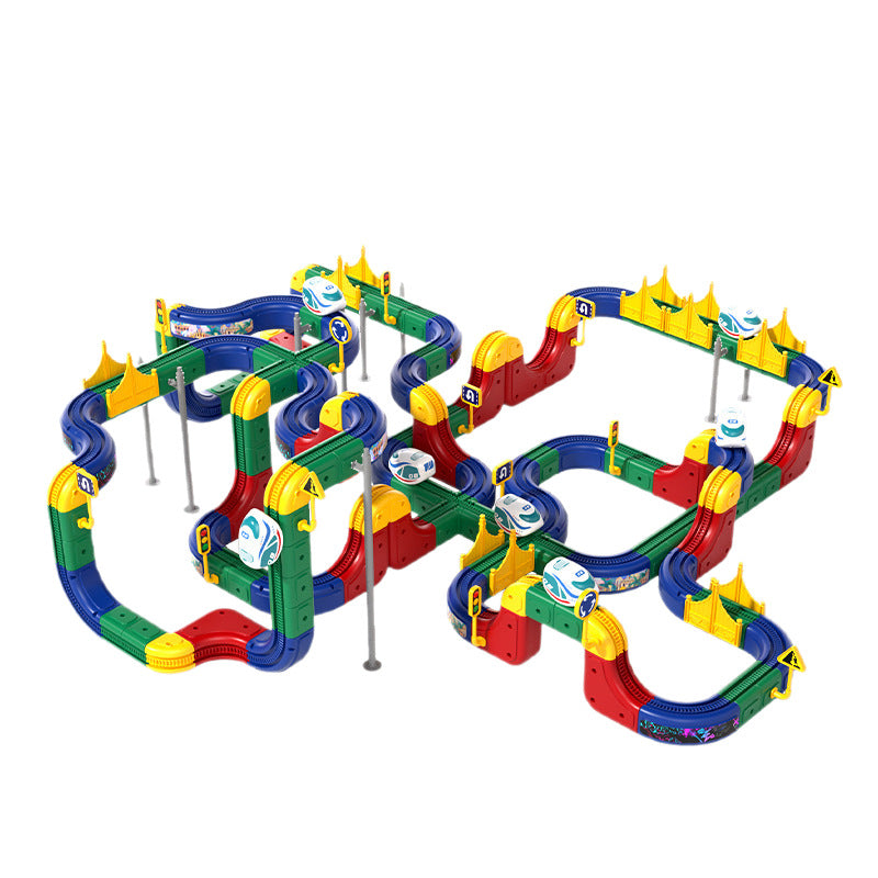 High-speed rail anti-gravity levitation building blocks - magnetic electric assembly toy for boys and girls