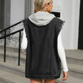 Wish fashion cross-border women's clothing   new washed denim loose vest cardigan top