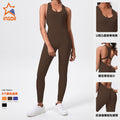 New arrival beautiful back sports yoga jumpsuit tight waist fitness wear guangzhou jinke sports goods co., ltd