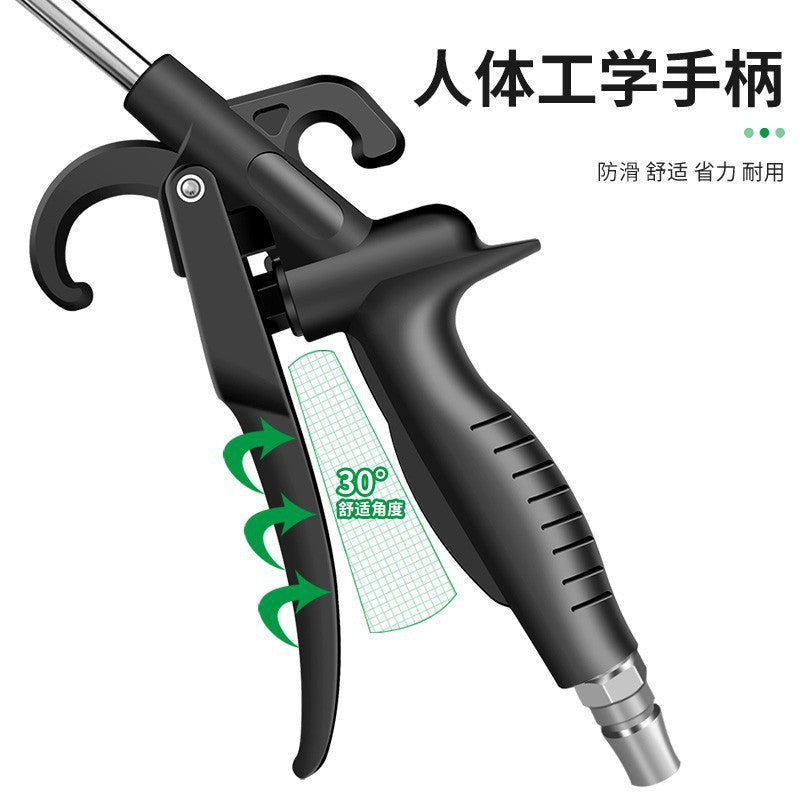 High-pressure air blow gun - black blow gun - dust blower - air pump spray gun - extended nozzle air pressure gun - air blow gun - pneumatic tool