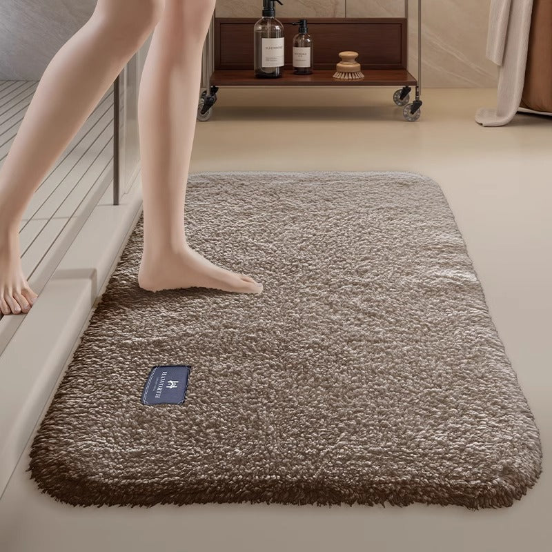 Five-star hotel thickened floor towel bathroom mat toilet foot mat pure cotton absorbent non-slip for home bathroom floor mat