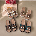 Cute cartoon slippers women's summer outdoor wear thick sole home indoor bath non-slip office soft sole flip-flops