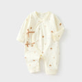 Babibele newborn onesie - 100% cotton baby romper, seamless bodysuit, newborn monk suit, baby spring/autumn harem pants