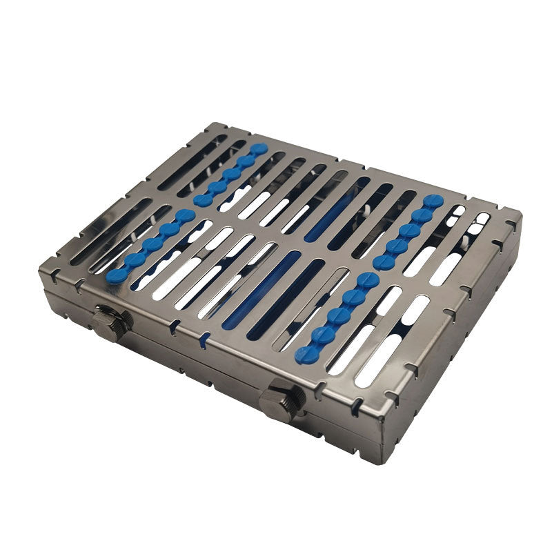 Dental Stainless Steel Disinfection Rack Implant Tools Probe Tooth Tip Card Type Plastic Instrument Disinfection Box Mobile Phone Placement Box