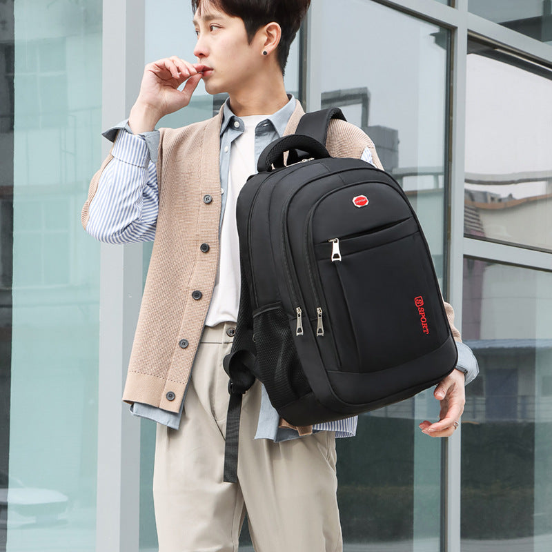 New Men's Multifunctional Computer Backpack Business Sports Middle School Student Leisure Trendy Cool Travel Large Capacity Backpack