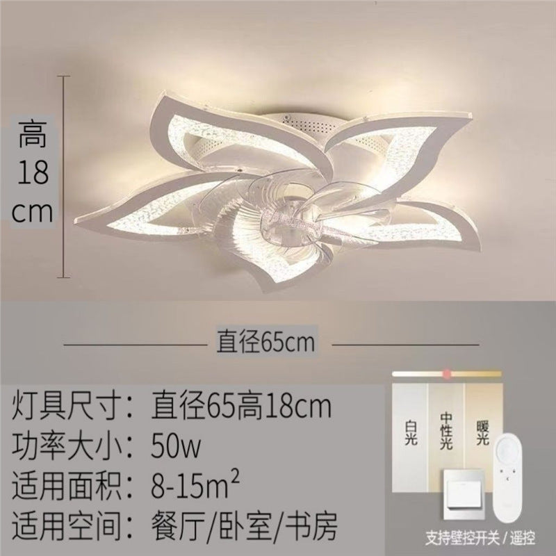Bedroom fan light casualnew arrival smart voice bedroom light ceiling lamp with fan restaurant fan light zhongshan