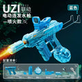 uzi uzi electric burst water gun fire flash linkage reloading large capacity water gun kids toys