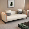 Cat claw leather sofa small apartment rental house living room bedroom clothing store double three-person sofa negotiation reception sofa