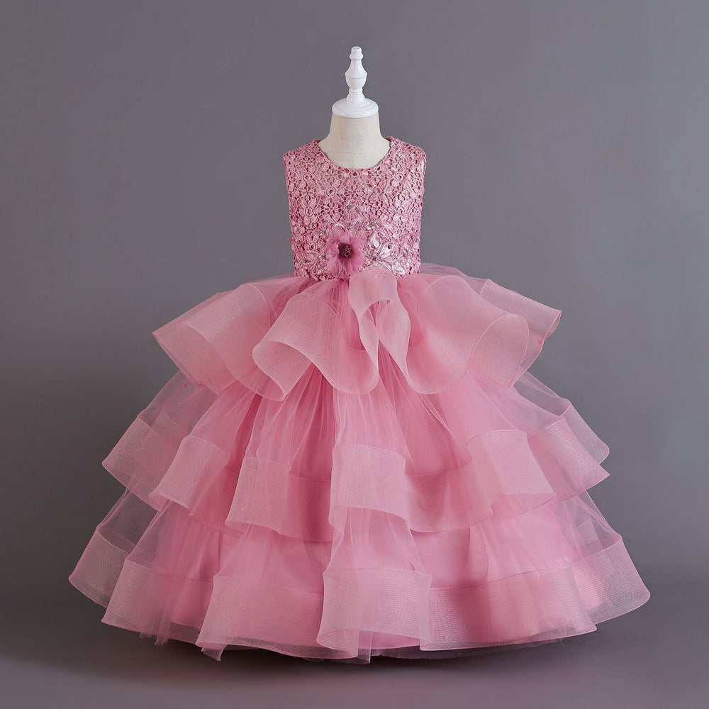 children's clothing, kids' formal dresses, tulle princess dresses, flower girl dresses, high-end birthday dresses, runway show performance gowns, evening dresses, and dresses