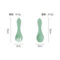 Green spoon and fork