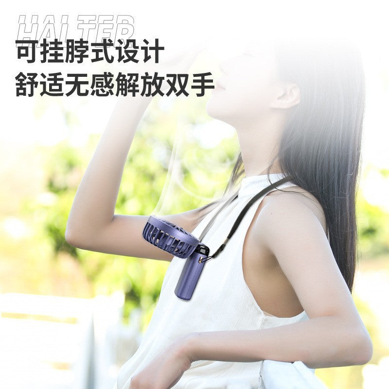 2025 new usb handheld fan - digital display, foldable, aromatherapy, desktop mini portable outdoor cooling fan