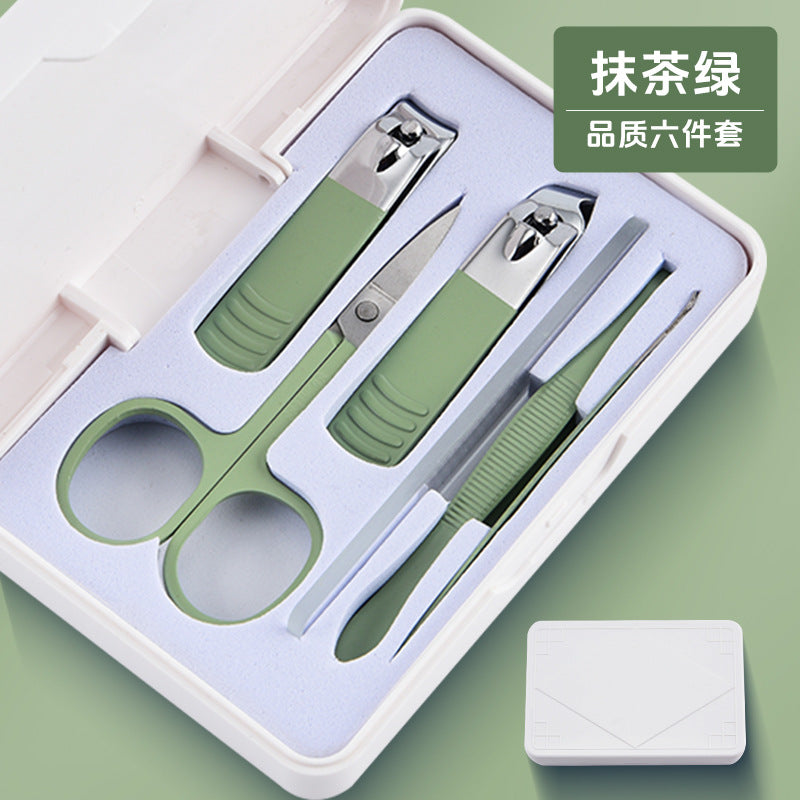 German stainless steel angled edge nail clipper set - wholesale available, starting from one piece. complete manicure and pedicure tool kit with storage box