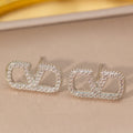 [copper inlaid with zirconium] cross-border popular letter necklace for women, versatile, high-end, light luxury, diamond-encrusted sweater chain jewelry