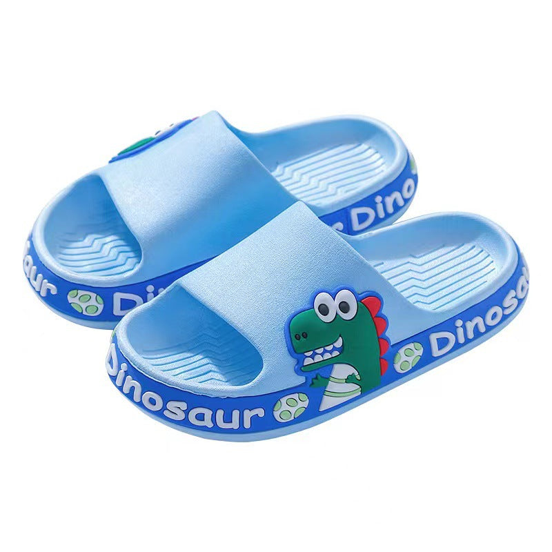 2022 summer new arrivals: kids' cartoon dinosaur flip-flops - soft sole, non-slip sandals for toddlers and young children, perfect for outdoor wear